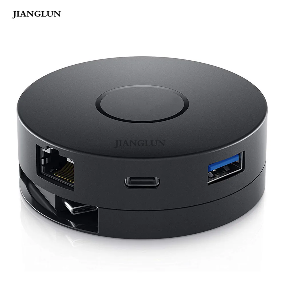 JIANGLUN Новый адаптер для мобильного телефона Dell DA300 с 4K на HDMI/VGA/Ethernet/USB | Компьютеры и