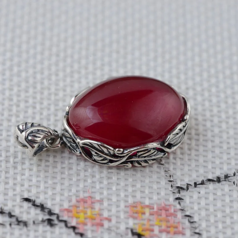 

S925 Sterling Silver Inlay Pendant wholesale female models of atmospheric elliptical explosion models exquisite style