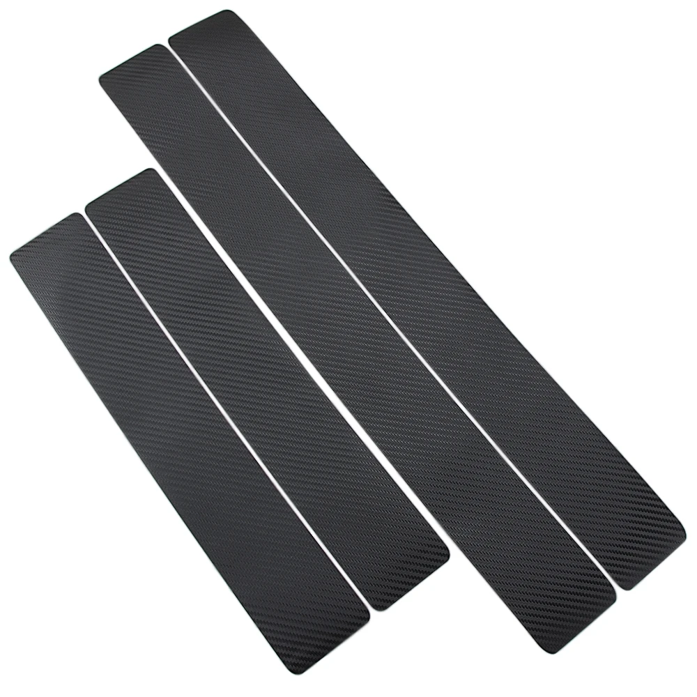 

4pcs Carbon fiber Door Sill Scuff Car Door Plate Car Stickers For VW Volkswagen Golf 7 MK6 MK5 POLO jetta tiguan Accessories