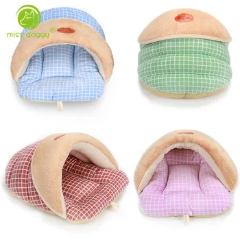 

Soft Fleece Slipper Dog Beds For Puppy Dog Cat Comfortable Warm Sleeping Bags Small Pet Kennel 4 Colors S/M/L 20E