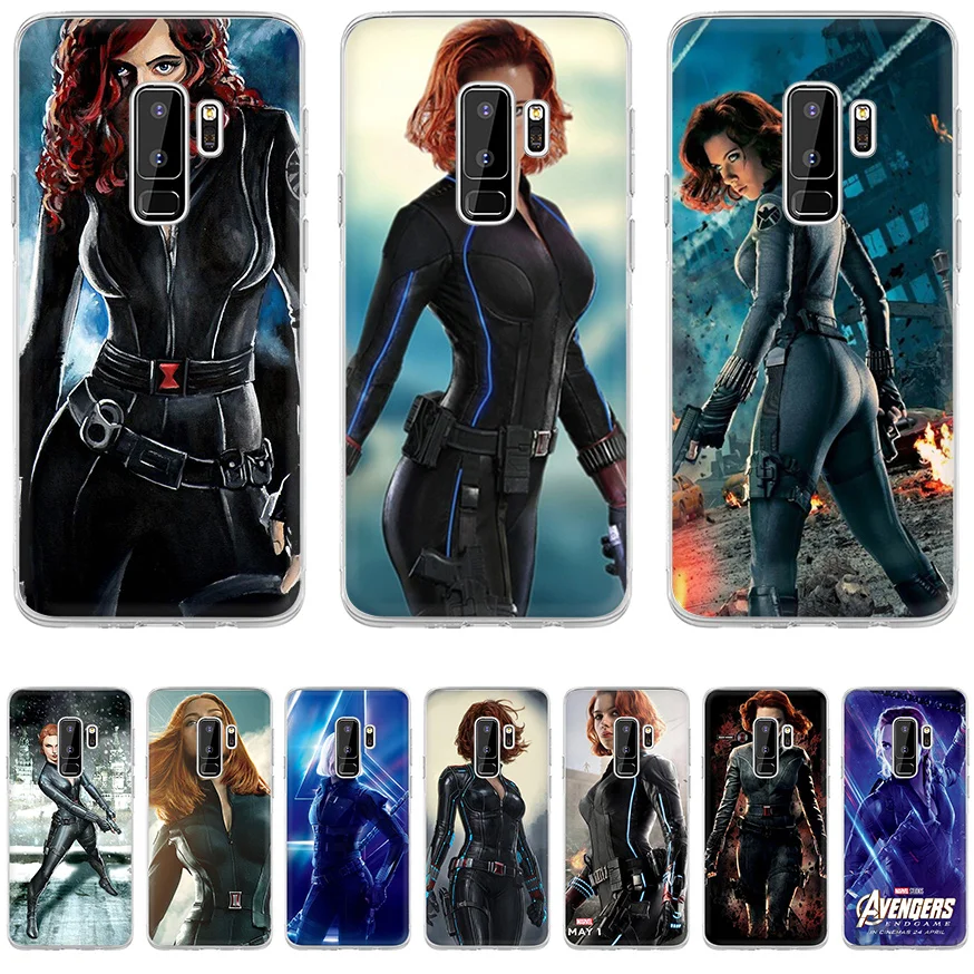 Чехол Desxz Black Widow для Samsung S8 S9 S10E S10 Plus S3 S4 S5 S6 S7 Edge Note 8 9 M10 M20 M30 | Мобильные телефоны и