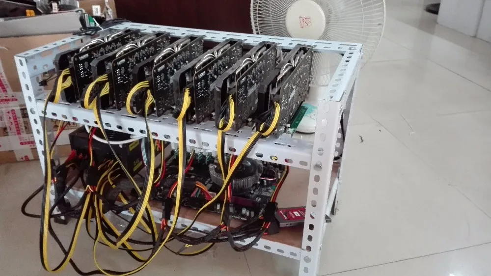  YUNHUI Mining industry sell The rack of Ethereum miner with four LED fans suitable for Ethereum min - 32801014788