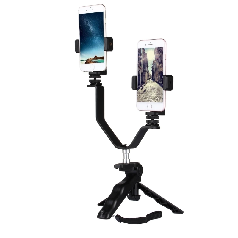 Mobile Phone Holder Universal DSLR Smartphone Live Broadcast Bracket Grip Folding Tripod Holder