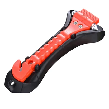 

2 sets 2 in 1 Car Outdoor Escape Emergency Safety Hammer With Belt Cutter for Car Glass Pane Window Breaker Car Rescue Tool