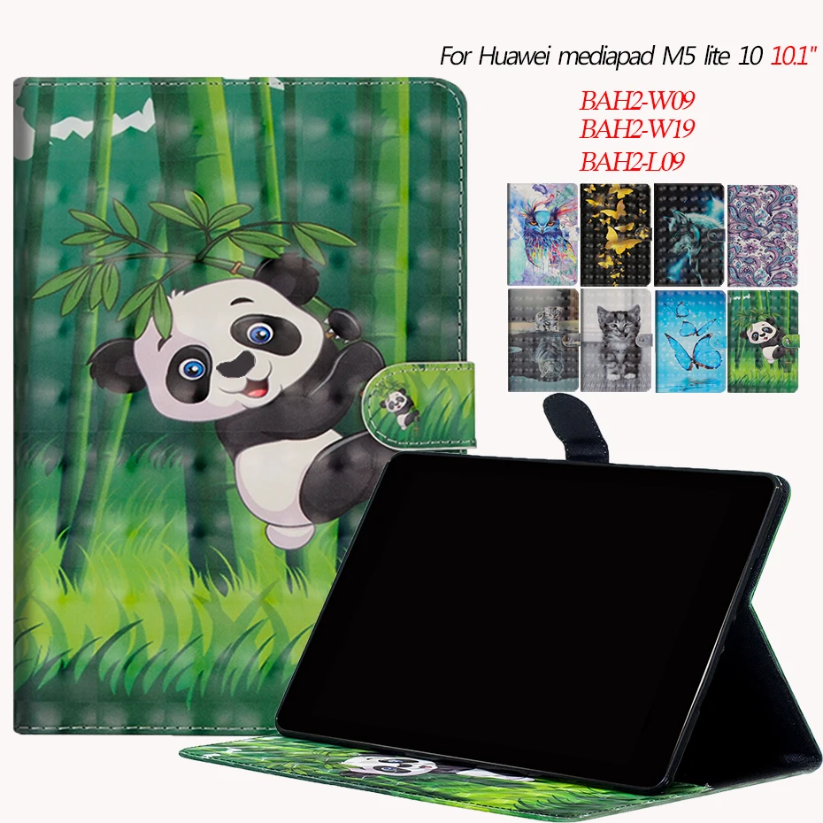 

PU Leather Case For Huawei MediaPad M5 lite 10 10.1'' BAH2-W19/L09/W09 Tablet Stand Cover For Huawei M5 lite 10 Tablet Case