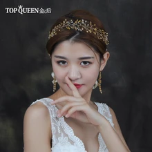TOPQUEEN HP111 невесты ювелирные изделия для волос Тиара свадебный головной убор свадебное украшение на голову свадебные аксессуары для волос; свадебные волосы лоза