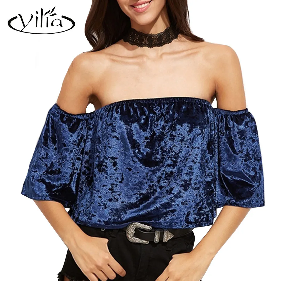 blusas terciopelo