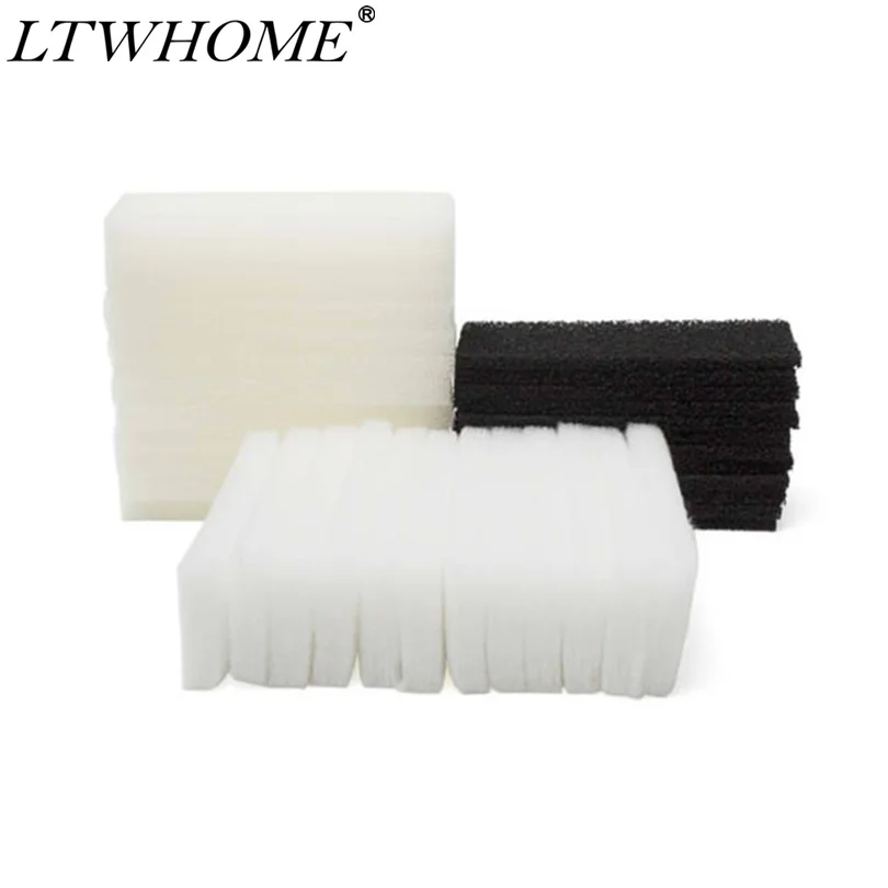 LTWHOME Compatible Foam Carbon Polyester Filter Pads Set