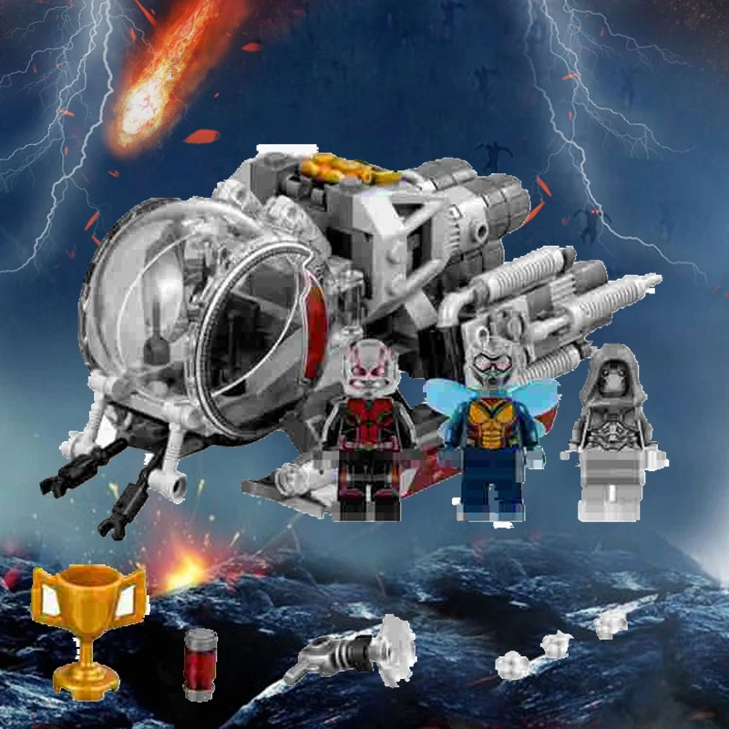 

Compatible Marvel Avengers Super Heroes Quantum Realm Explorers Set Antman Wasp Block Toys 224PCS Figure Heroes