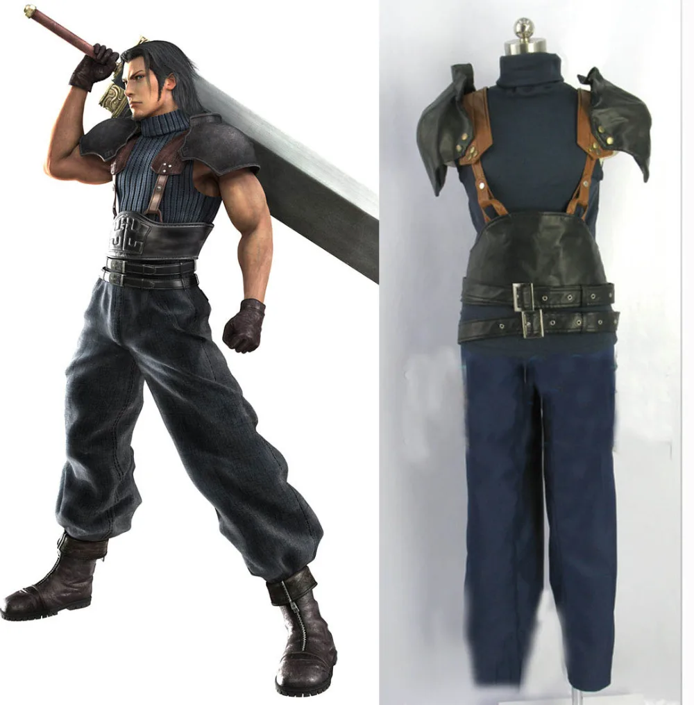 Final Fantasy Vii 7 Crisis Core Laster Fair Costume Cosplay Adult Men Game Cos Clothes Custom Made Miglior Prezzo 11