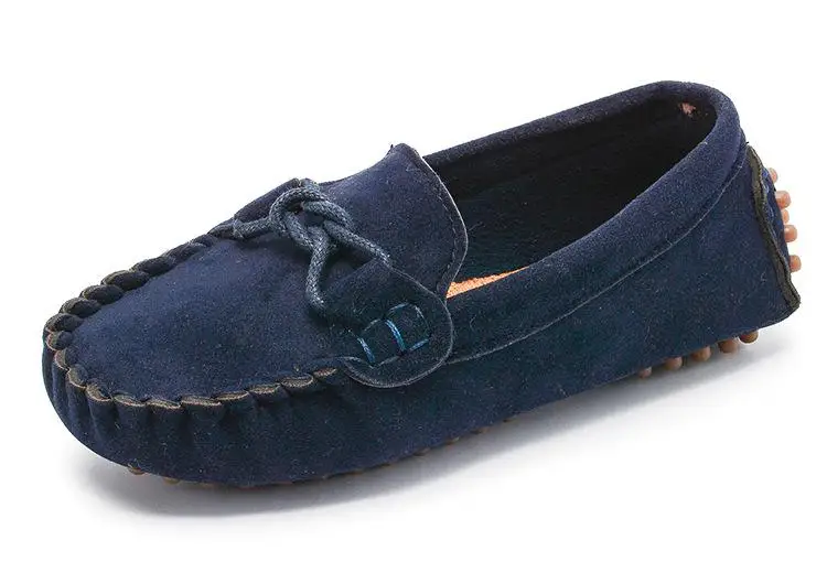 Детская обувь для мальчиков; летняя обувь для малышей; Детские лоферы; кроссовки для девочек; детская повседневная обувь; мягкая дышащая Осенняя Новинка - Цвет: Тёмно-синий