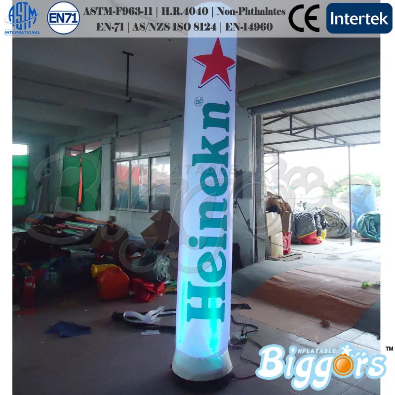 

High Quality Inflatable Lighting Advertising Columns With Different Colors of Light