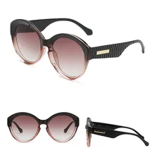 Оправа для очков, женские солнцезащитные очки, винтажные градиентные тонированные цветные линзы переменного тока, пластиковые солнцезащитные очки, мужские круглые солнцезащитные очки Gafas De Sol Mujer