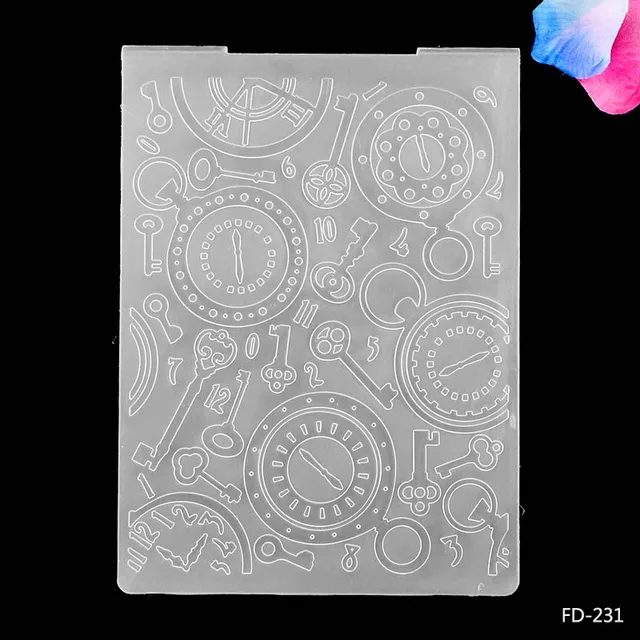 Kinds of Embossing Folders Plastic Scrapbooking For DIY Scrapbook Album Card Decorating Tool Crafts Card Paper Making Decoratio fd231