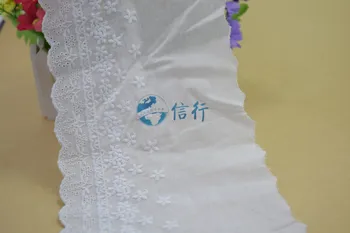

14cm width small flower pure Cotton embroid lace sewing ribbon guipure trim fabric DIY Garment Accessories free shipping#3379