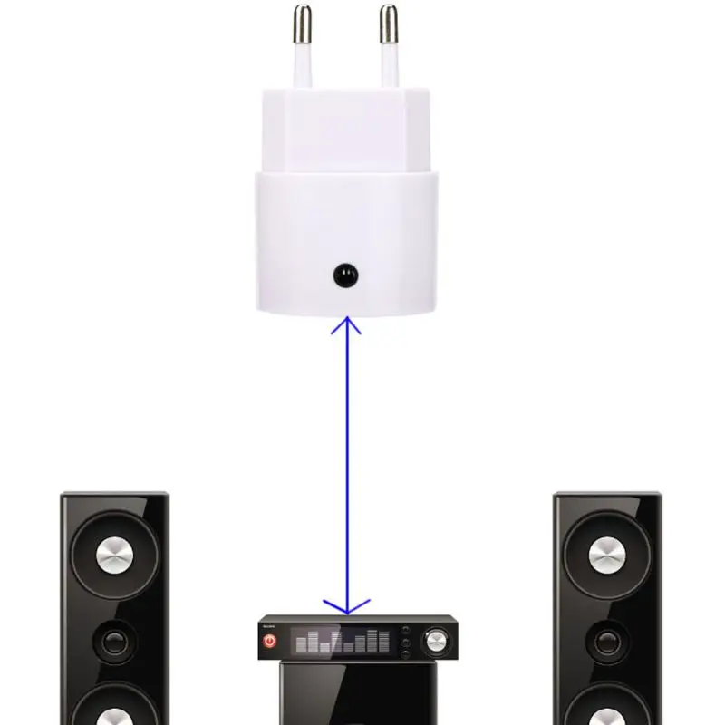 Bluetooth-приемник V4.2, аудио адаптер, зарядное устройство переменного тока, белый цвет, 110 В до 240 В, белый цвет, штепсельная вилка европейского и американского стандарта с USB и портом 3,5 мм