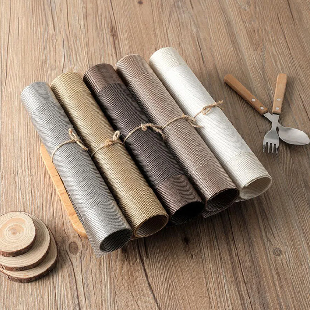 

Sale 30cm*45cm Non-slip Heat Desktop Decoration Modern Waterproof Western Food Mat Place Mat Place Mats for Dining Table 10100B