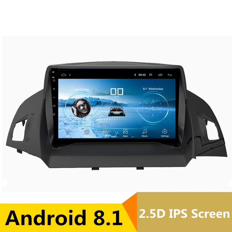 

2.5D IPS screen Android 8.1 Car DVD Multimedia Player GPS For Ford kuga c-max 2013 2014 2015-2017 cmax audio car radio stereo