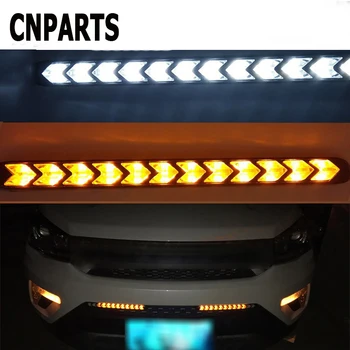 

CNPARTS 2PCS For Audi A4 B7 B5 A6 C6 Q5 Honda Civic 2006-2011 Accord CRV Car LED DRL Fog Lamp Turn Signals With Yellow Steering