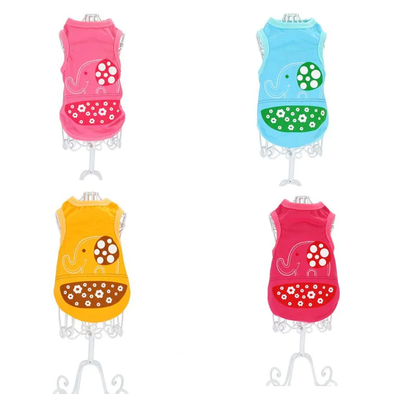 

4 Colors Pet Dog Vest Clothes For Small Dogs Chihuahua Teddy Pink,Blue,Rose,Yellow Vests Hoodies Overalls Puppy Cat Clothing #GH