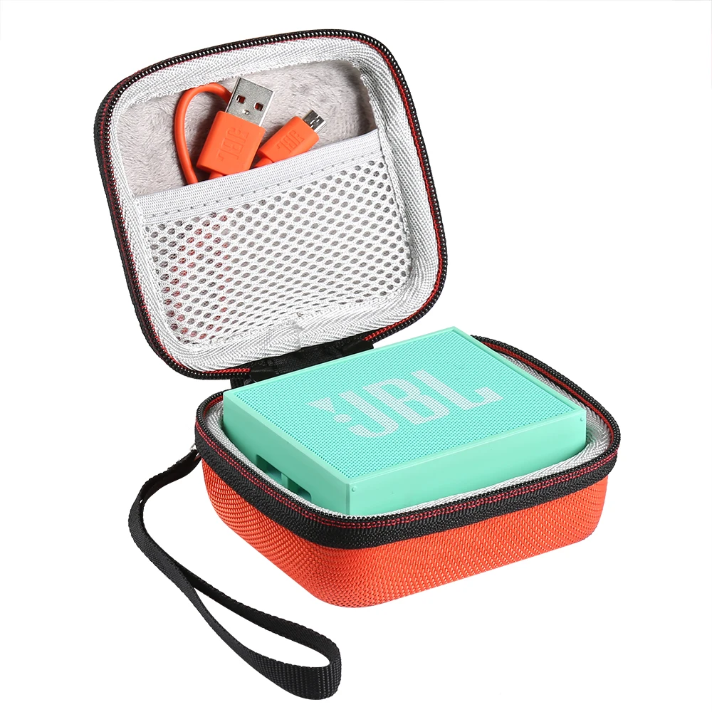 Square Speaker Case Travel Cover for JBL GO Bluetooth Speakers Sound Box Storage Carry Bag Pouch Mesh Pocket Strap Handbag