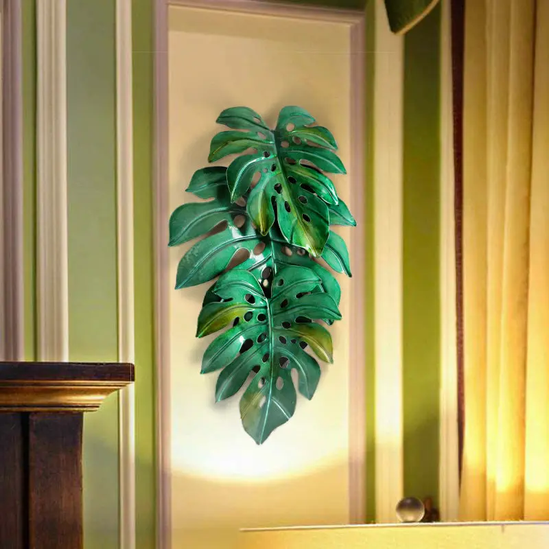 American Wrought Iron Plant Wall Hanging Crafts Wall Decoration