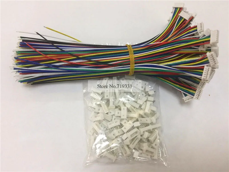 

100 SETS JST PH 1.25MM 6 Pin Male&Female Connector plug with Wires Cables