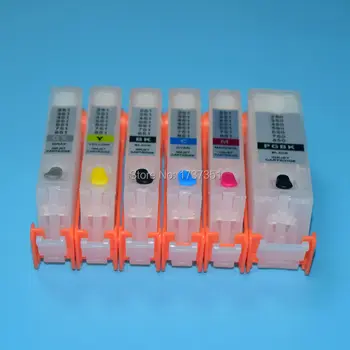 

6 color pgi-270 cli-271 refill ink cartridge with ARC chip show ink level for Canon PIXMA MG7720 Printer pgi 270 cli 271