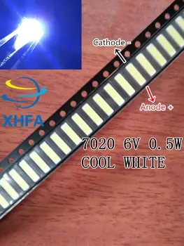 

200pcs 7020 LED 6v Backlight 0.5W 55LM Cool white LCD Backlight for TV TV Application smd 7020 diode