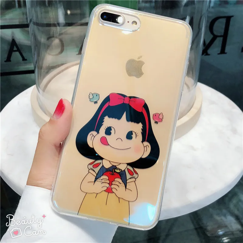 Чехол для телефона Apple iPhone 7 8 Plus X 6s 6 лазерной синий свет мягкий чехол милые