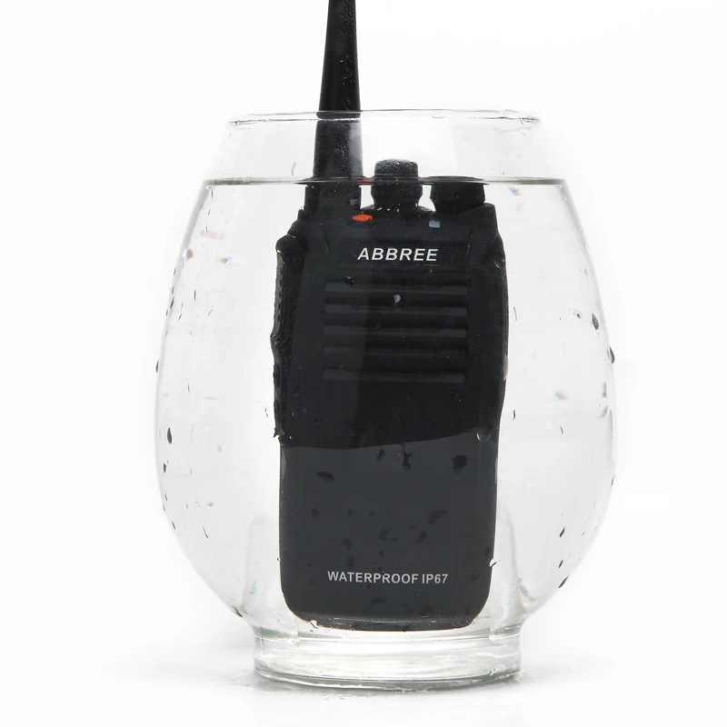 ABBREE AR-W300 IP67 Водонепроницаемый пыле 5 W UHF 400-480 MHz 2200 mAh CTCSS/DCS dtfm vox Функция портативной рации профессиональное радио