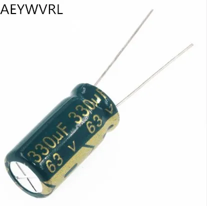 Бесплатная доставка электролитический конденсатор 330 мкФ 63V 10*20mm 63V330UF |