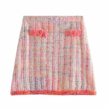 Модные женские туфли прямые Mujer Bb48-9238 в европейском и американском стиле Модные пушистые мини юбка