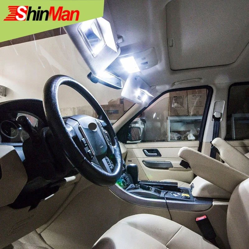 ShinMan 14x светодиодный светильник для автомобиля, светодиодный светильник для автомобиля, для Toyota Prado, светодиодный светильник для салона, 2009- светодиодный светильник для салона автомобиля