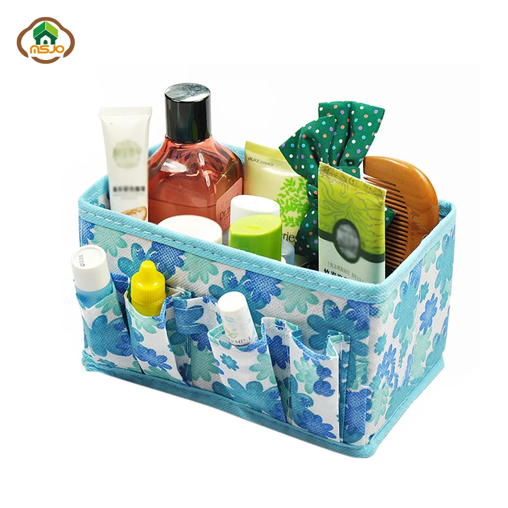 Msjo Makeup Organizer Storage Boxes Bins Non Woven Cosmetic Bag