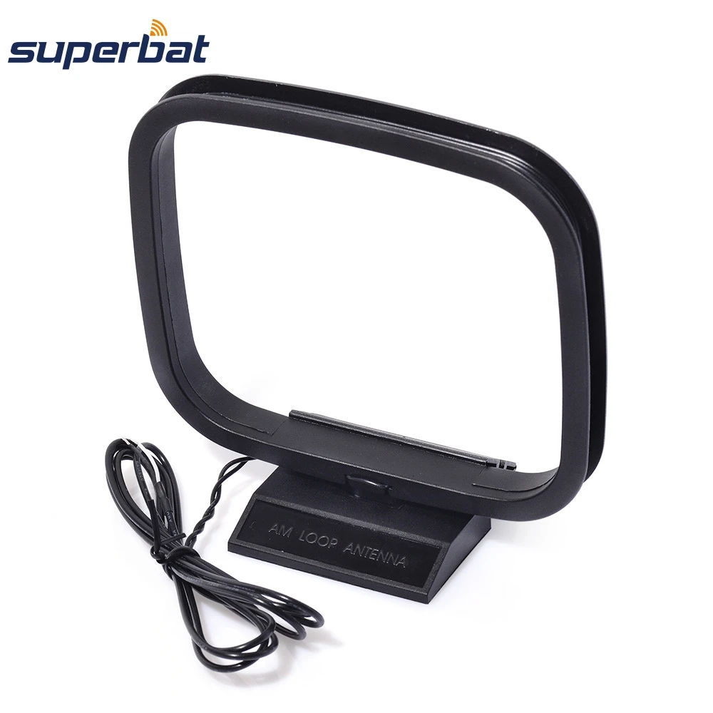 Superbat Indoor Hifi Am Loop Wire Antenna 2 Bare Wire Connector For