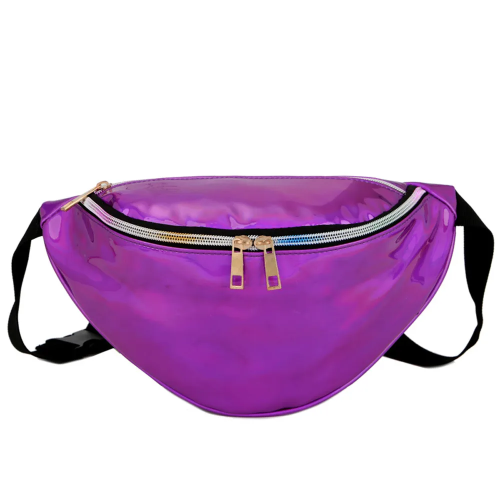 Модные кожаные поясные сумки женские Серебристые mochila cintura поясная сумка мужская сумка из ПУ кожи Повседневная Фанни мульти-функция