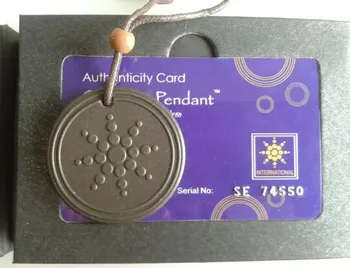 

4pcs quantum lava scalar energy value pendant benefits, quantum scalar negative ion science bio pendant with necklace and box