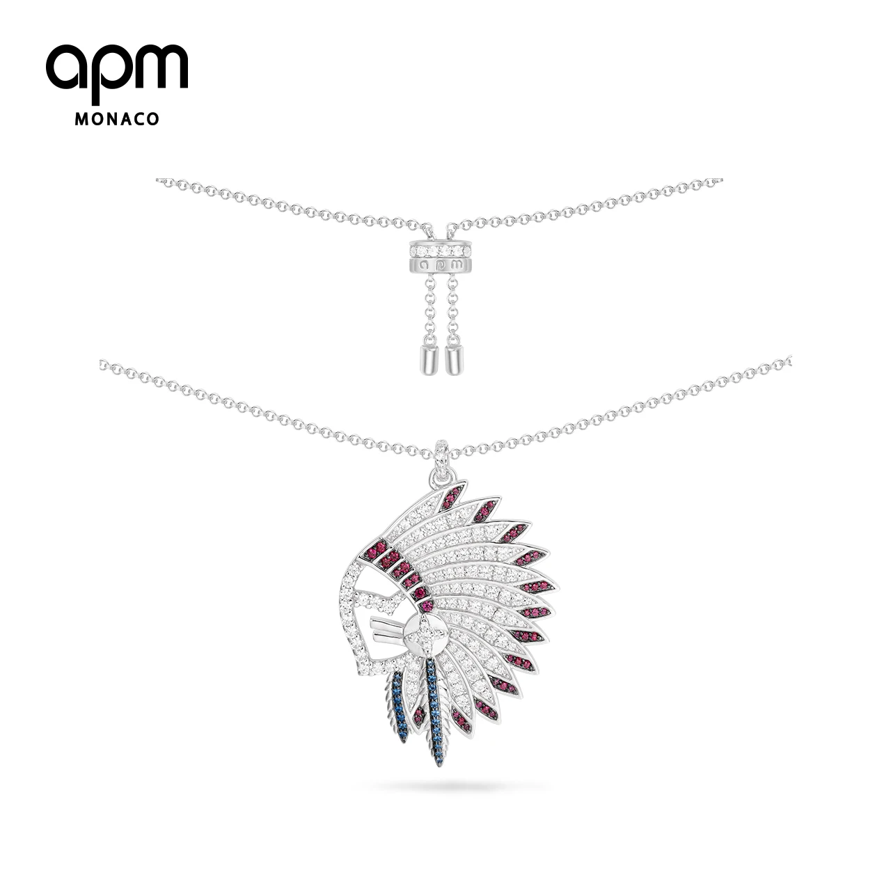 

APM Monaco Genuine AC4600M Feather Necklace Clavicle Chain Wind Pendant