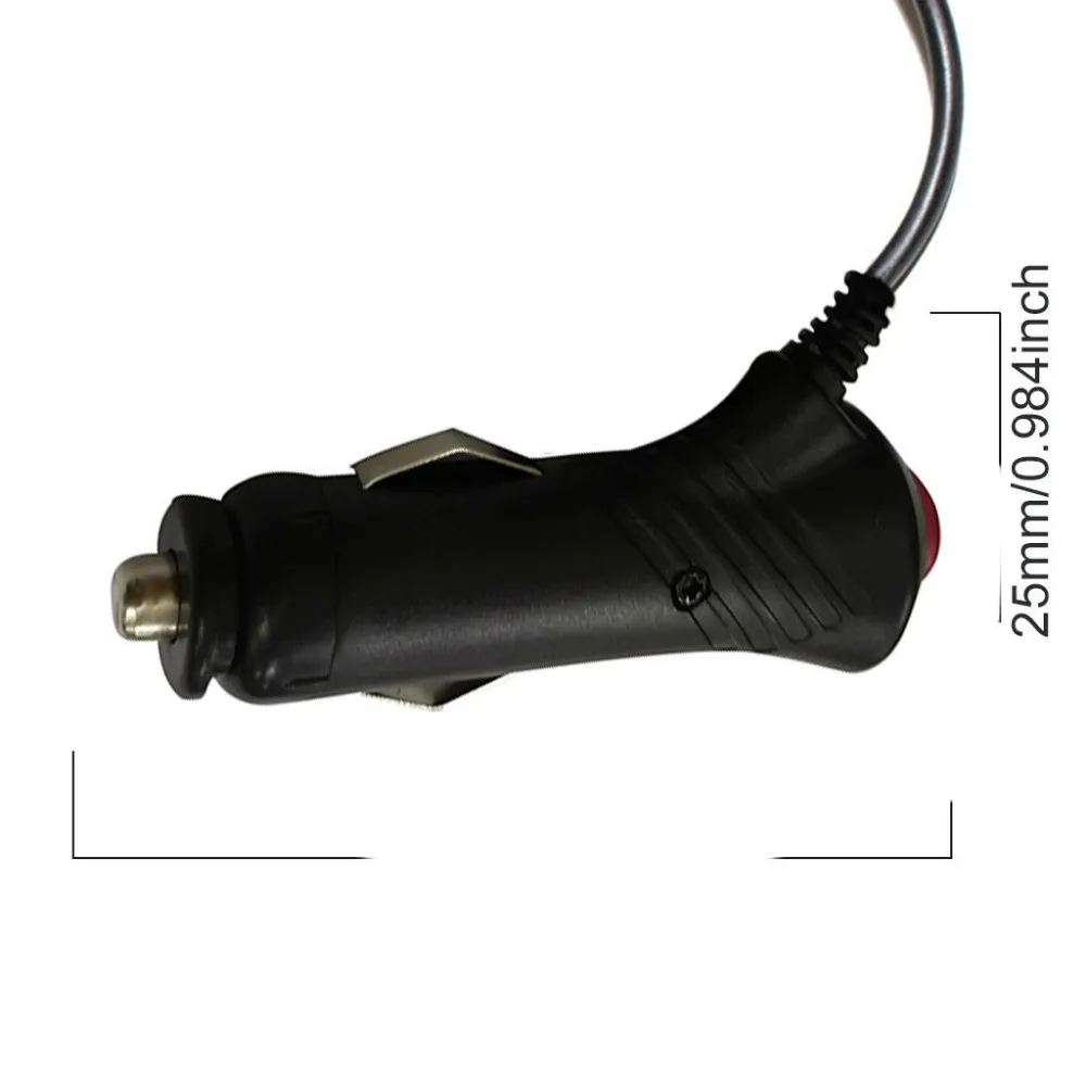 DC 12V 2.53.5MM Car Adapter Charger Cigarette Lighter Power Plug Cord GPS Power Cable Switch Button 1M2.5M3.5M 40MAY01 (12)