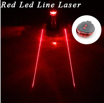 Best Tail light (5LED+2Laser) free shipping factory Cycling Safety Bicycle Rear Lamp Bike Laser Tail Light Bicicleta Caution TL0007 2