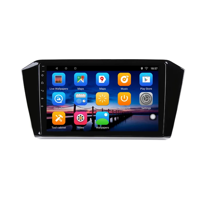 Cheap 10" 2+32G 2.5D IPS Android 8.1 Car DVD Multimedia Player GPS For Volkswagen VW Passat B8 2016 2017 2018 radio stereo navigation 2