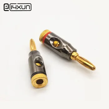 

20Pcs 4mm Banana Plug Gold-plated Spiral Type Screw Stereo Speaker Audio Copper Terminal Adapter Electronic Connector