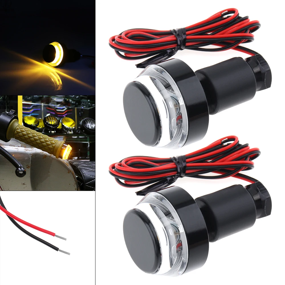 

2PCS 12V LED Motorcycle Signal Lights Yellow Flashing Signal Indicating Turn Signal Light for Motorcycle Motorbike Universal