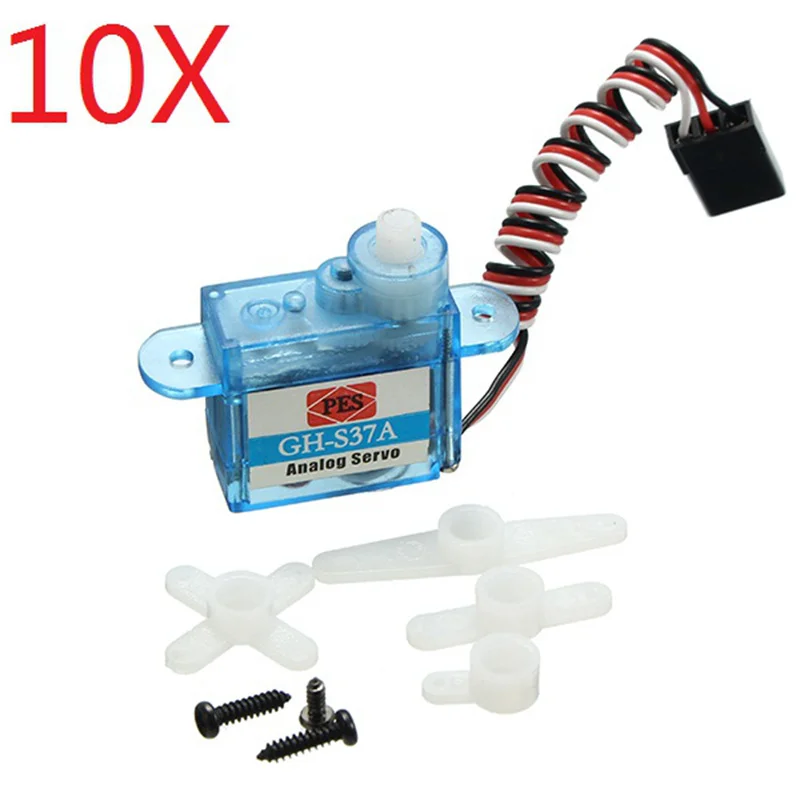 

10X 3.7g Micro Analog Servo GH-S37A For RC Airplane Helicopter