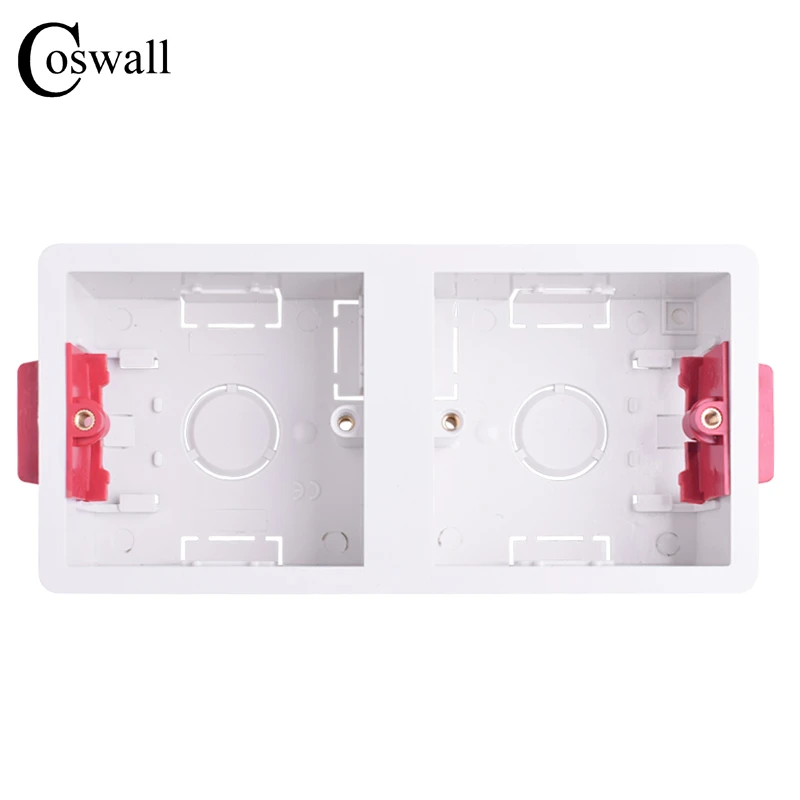 Coswall 86 Type 2 Gang Dry Lining Box For Gypsum Board Plasterboad Drywall 35mm Depth Wall