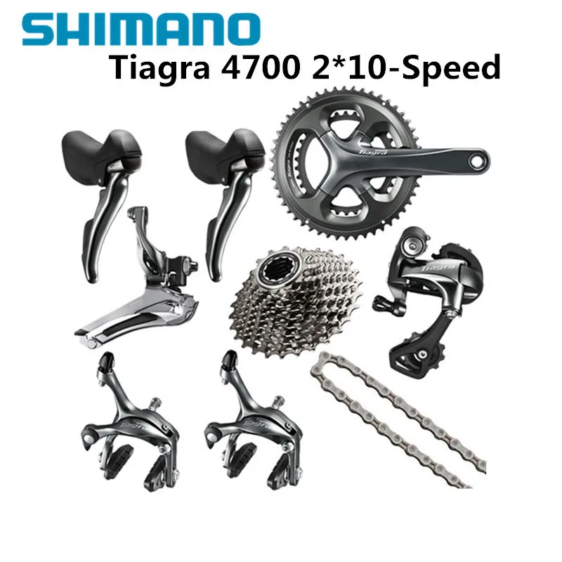 TIAGRA 4700 10 2*10 скорость 50/34 52/36 170 мм 172 5 переключатель и Тормозная Groupset для шоссейного