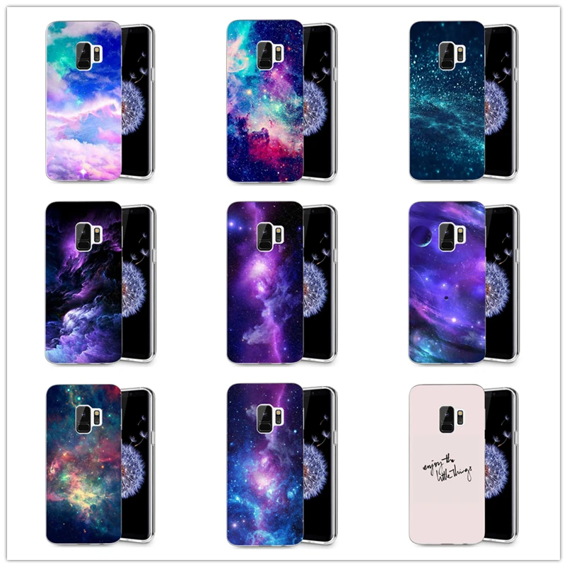 Case For Samsung Galaxy S9 S9Plus S8 Plus S7 edge Note 8 TPU Colorful Froral Soft Painted Design Shell Cover Fundas R131 |
