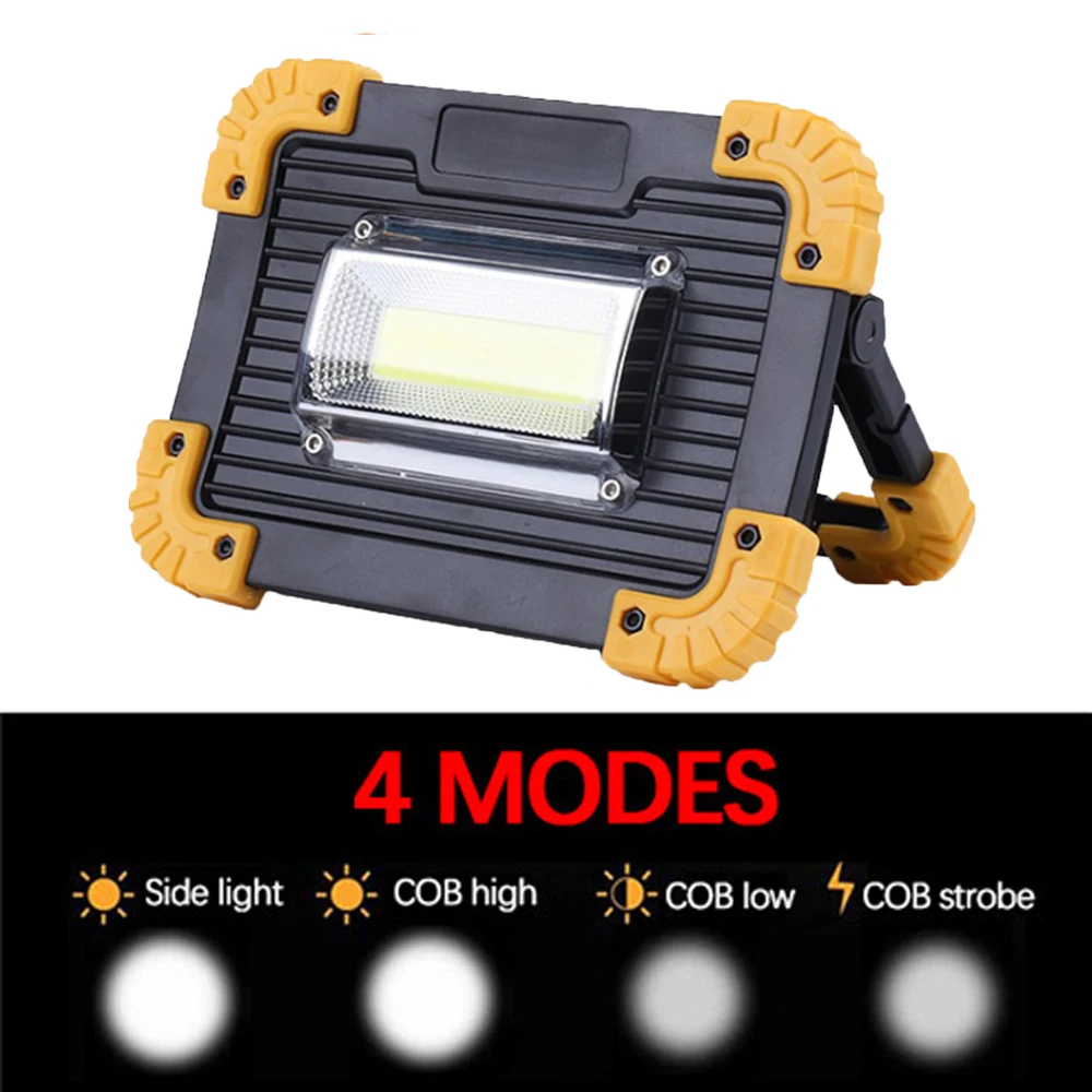 Cob lâmpada de trabalho led lanterna portátil