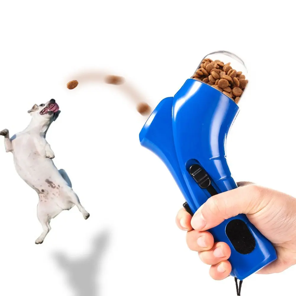 

Pet Dog Cat Treat Launcher Snack Food Feeder Pets Food Thrower Puppy Snacks Feeder For Pet Cats Dispenser Training Snack Feeder